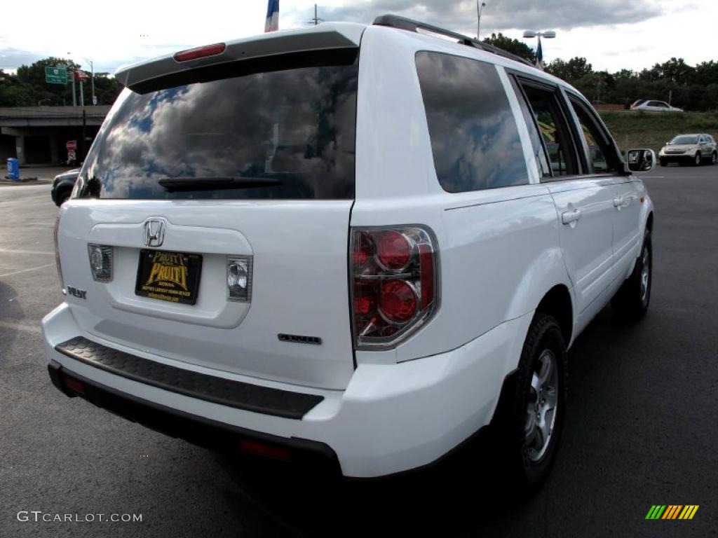 2006 Pilot EX-L 4WD - Taffeta White / Olive photo #7