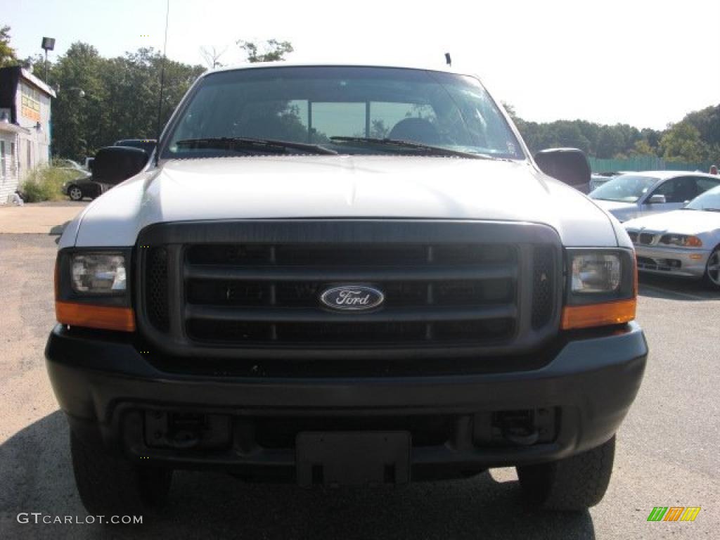 2000 F250 Super Duty XL Extended Cab - Oxford White / Medium Graphite photo #2