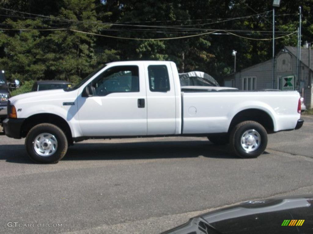 2000 F250 Super Duty XL Extended Cab - Oxford White / Medium Graphite photo #4