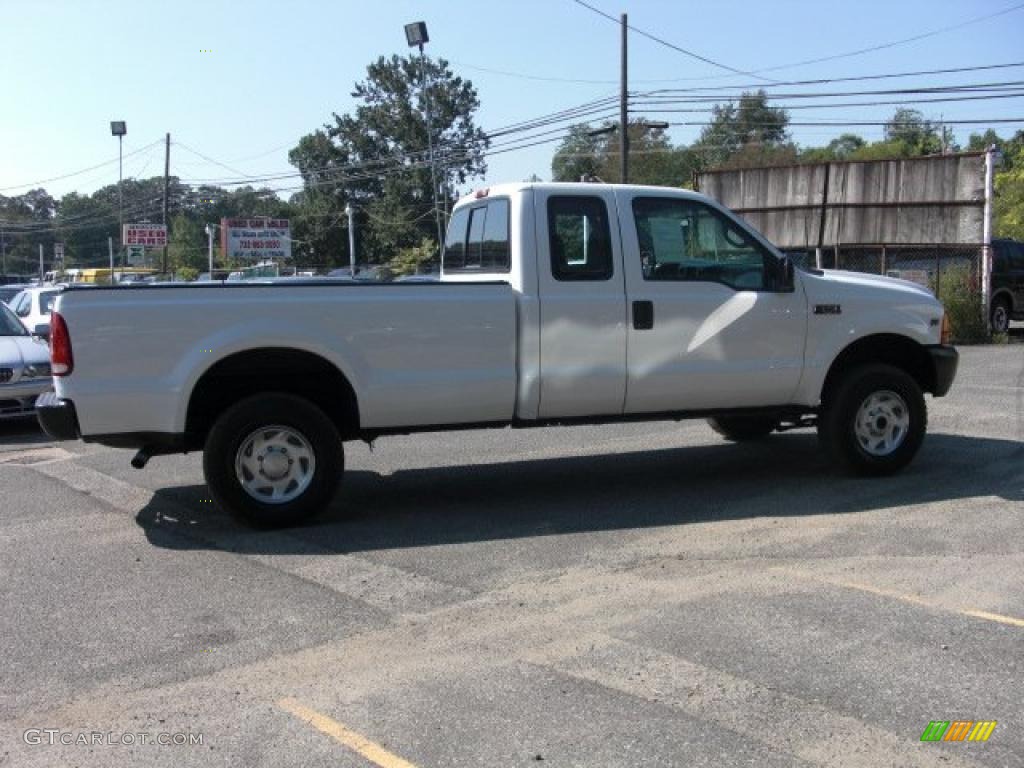 2000 F250 Super Duty XL Extended Cab - Oxford White / Medium Graphite photo #8