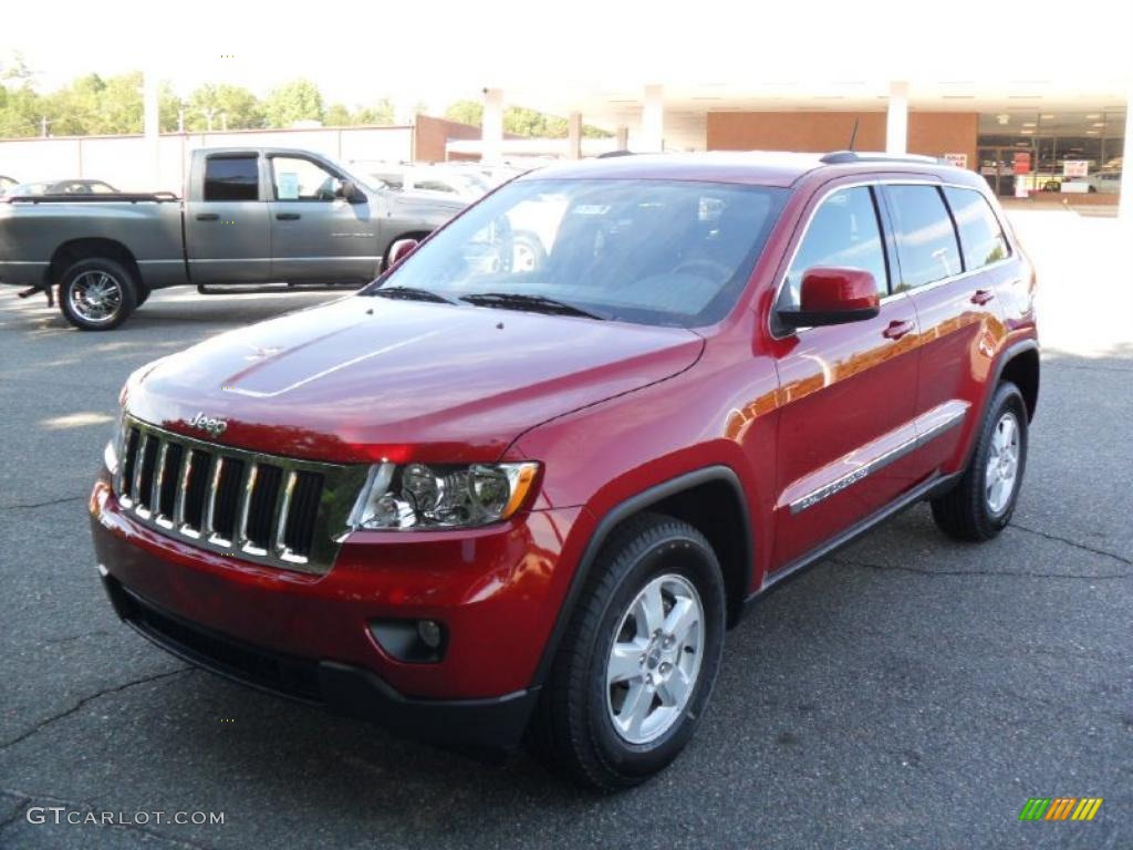 2011 Grand Cherokee Laredo - Inferno Red Crystal Pearl / Dark Graystone/Medium Graystone photo #1