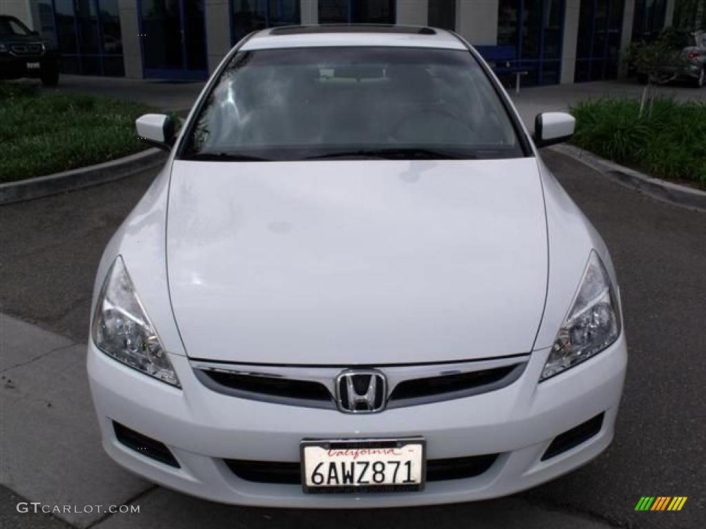 2007 Accord LX V6 Sedan - Taffeta White / Ivory photo #2