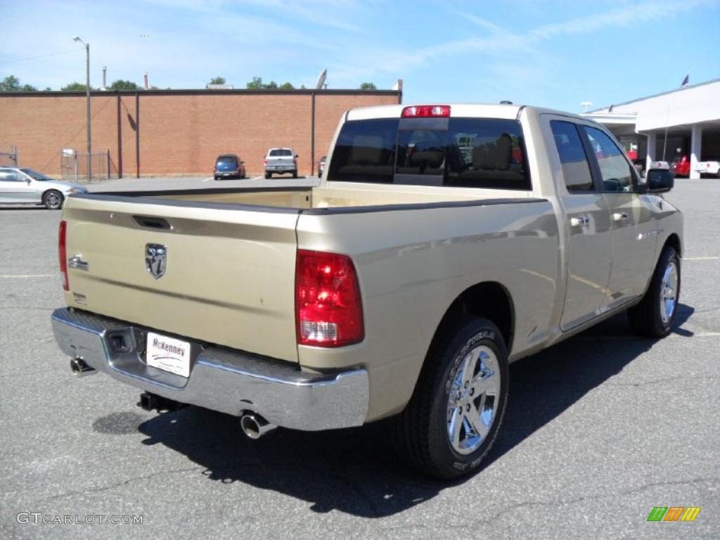 2011 Ram 1500 Big Horn Quad Cab - White Gold / Light Pebble Beige/Bark Brown photo #4