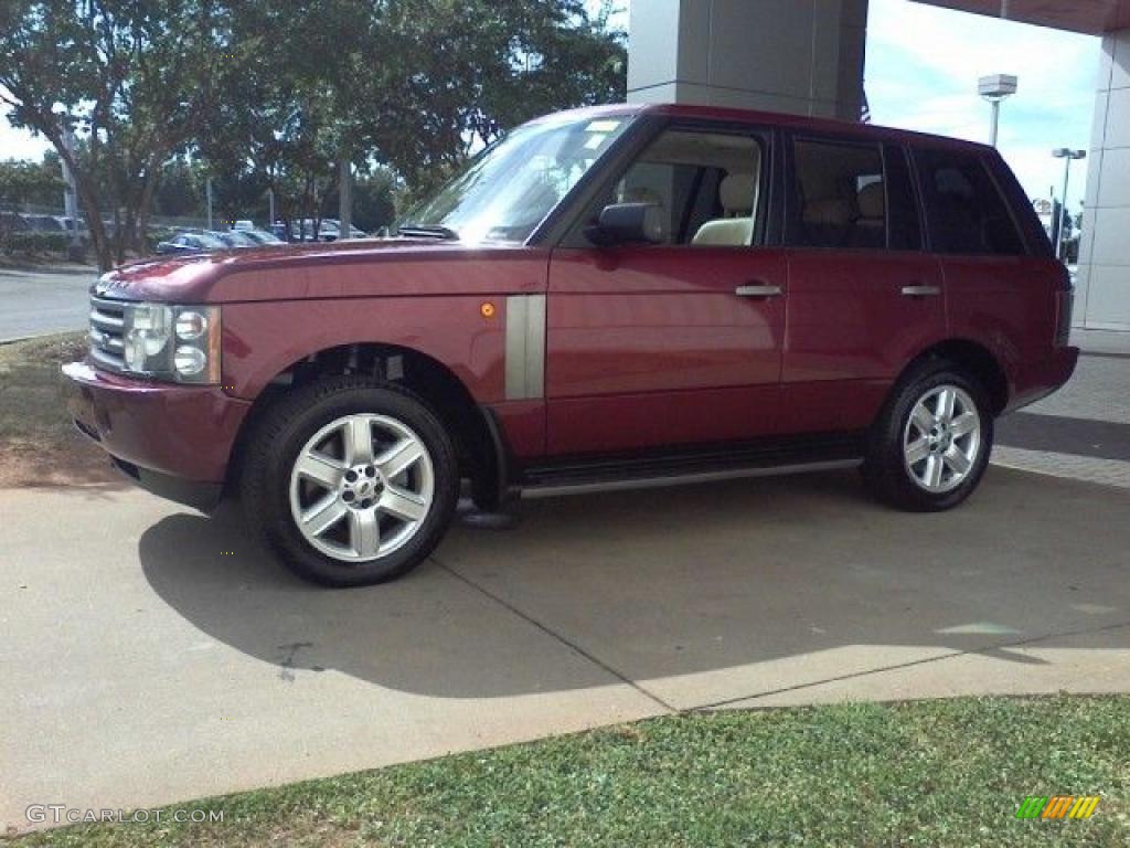 2004 Range Rover HSE - Alveston Red Metallic / Sand/Jet Black photo #18