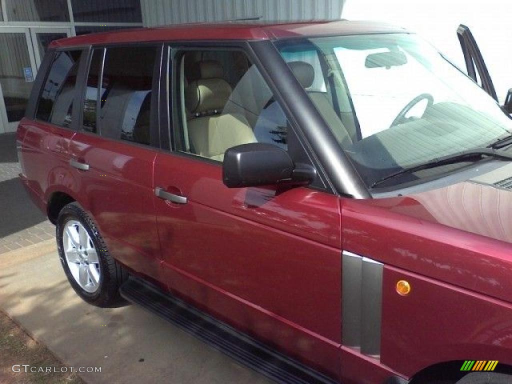 2004 Range Rover HSE - Alveston Red Metallic / Sand/Jet Black photo #20