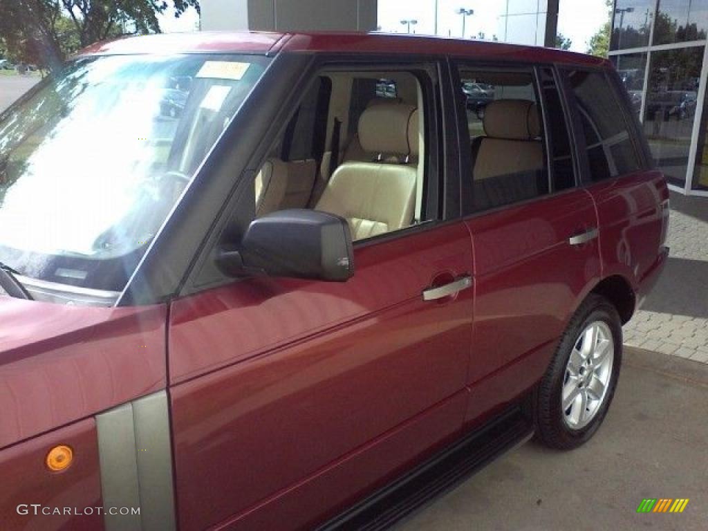 2004 Range Rover HSE - Alveston Red Metallic / Sand/Jet Black photo #21