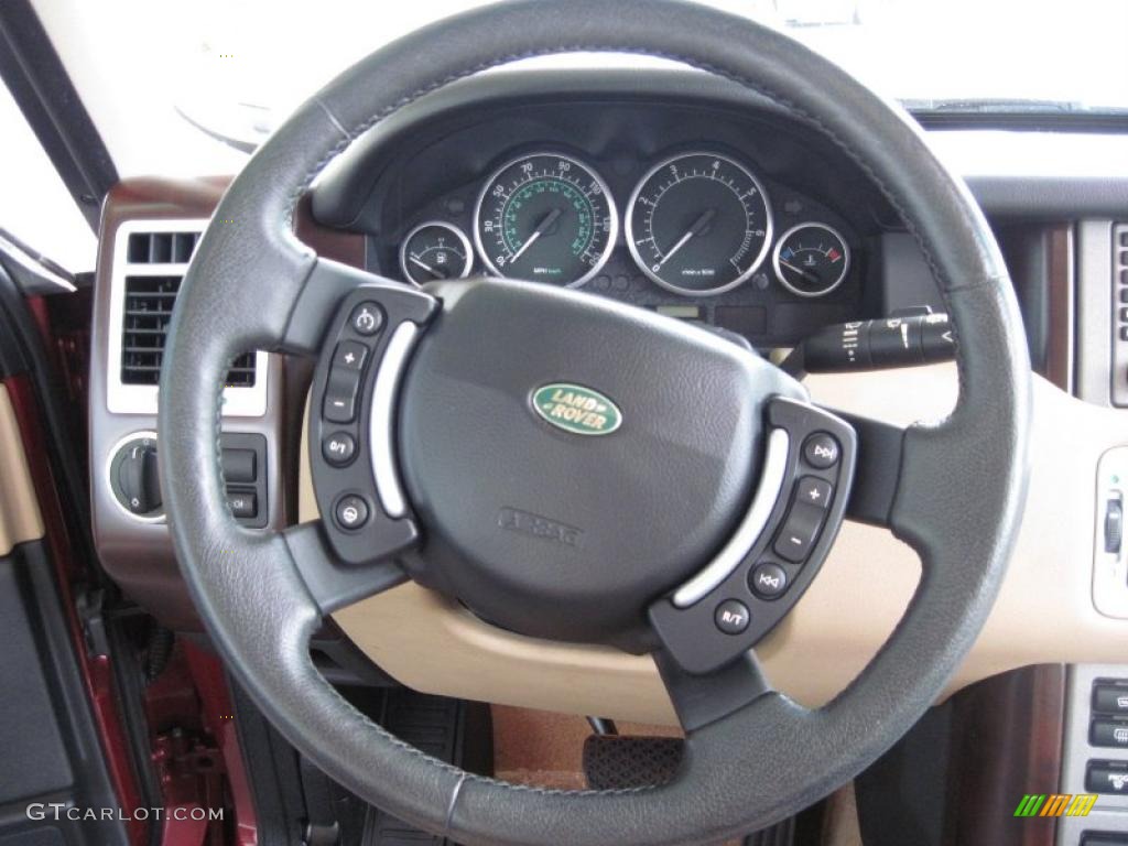 2004 Range Rover HSE - Alveston Red Metallic / Sand/Jet Black photo #30