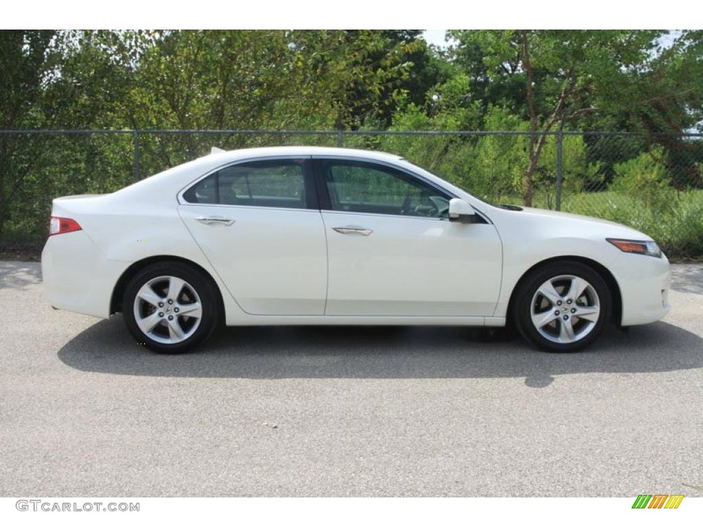 2009 TSX Sedan - Premium White Pearl / Ebony photo #2