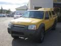 2002 Solar Yellow Nissan Frontier XE Crew Cab 4x4  photo #12