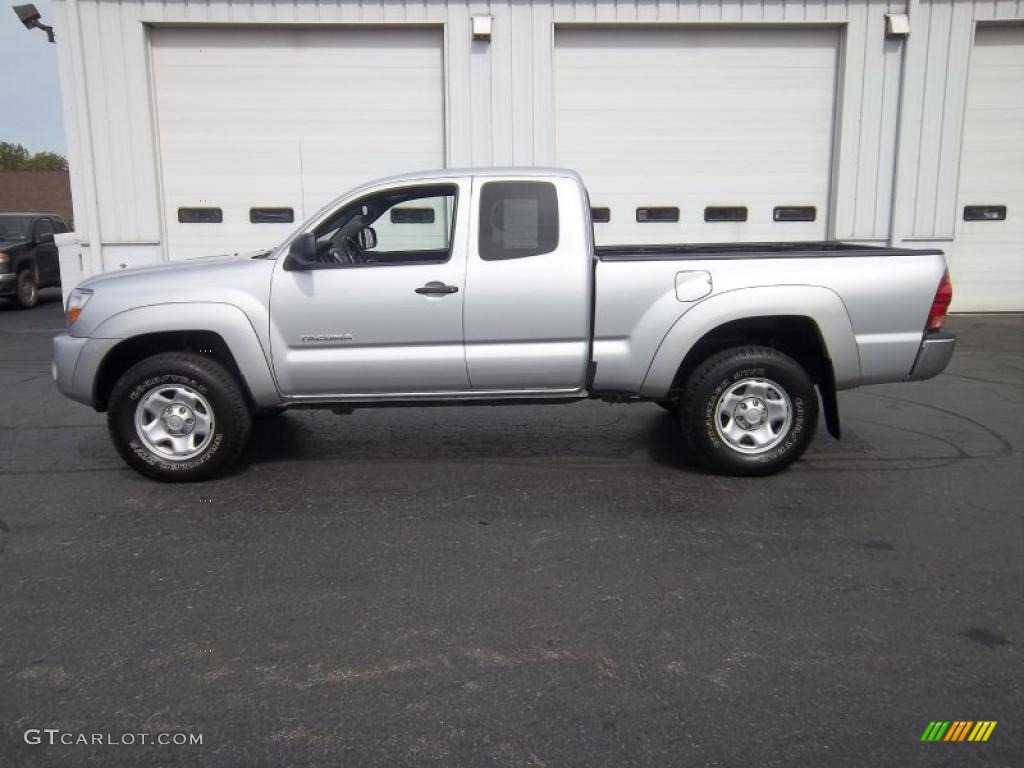 2007 Tacoma Access Cab 4x4 - Silver Streak Mica / Graphite Gray photo #1