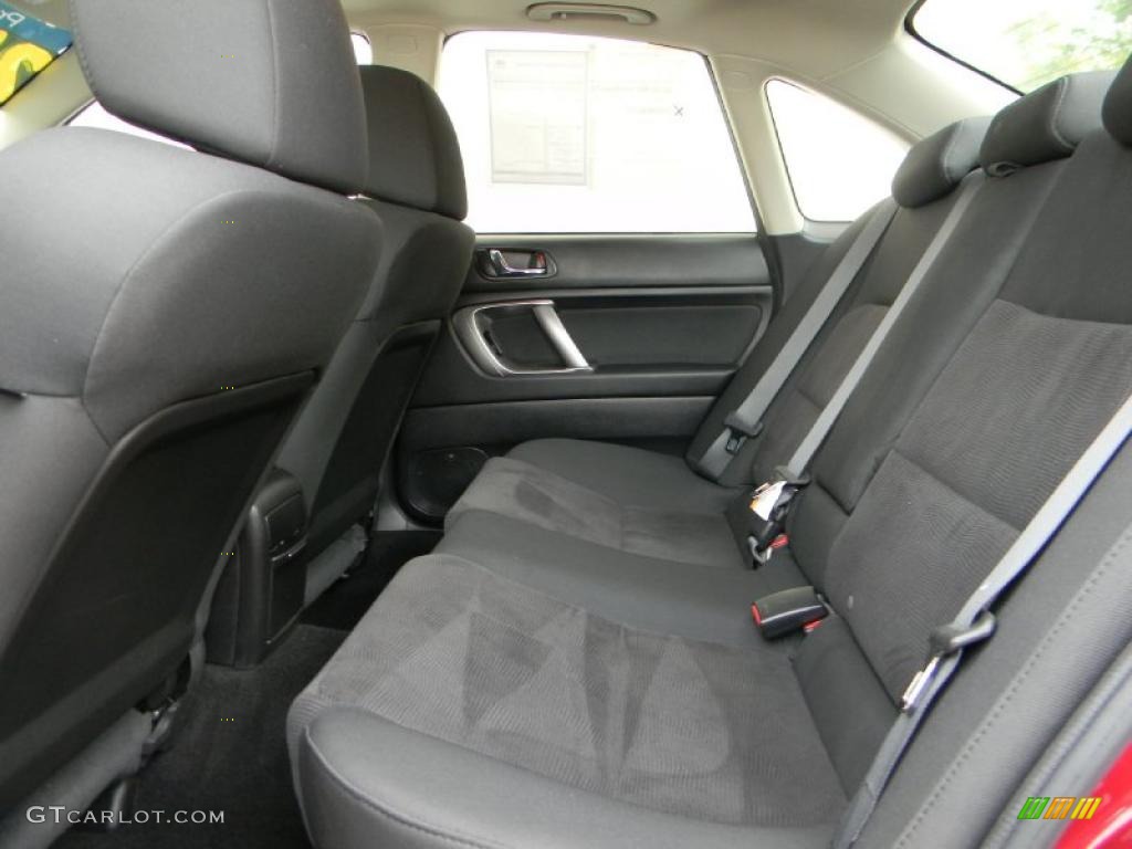2009 Legacy 2.5i Sedan - Ruby Red Pearl / Off Black photo #9