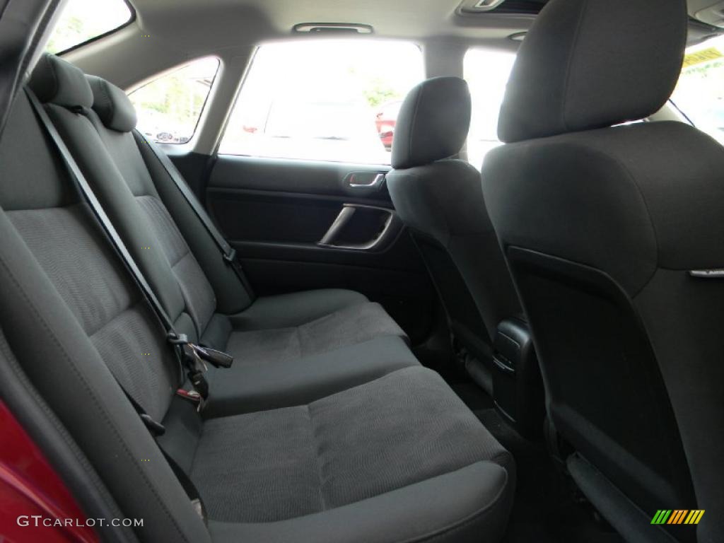 2009 Legacy 2.5i Sedan - Ruby Red Pearl / Off Black photo #11