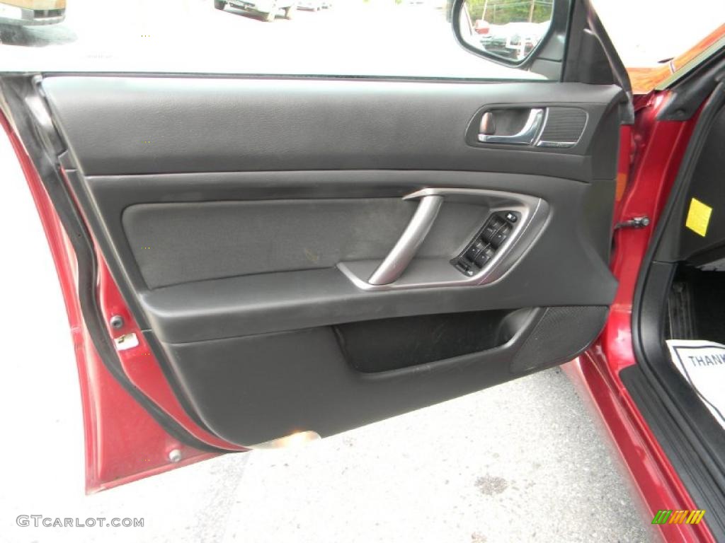 2009 Legacy 2.5i Sedan - Ruby Red Pearl / Off Black photo #16