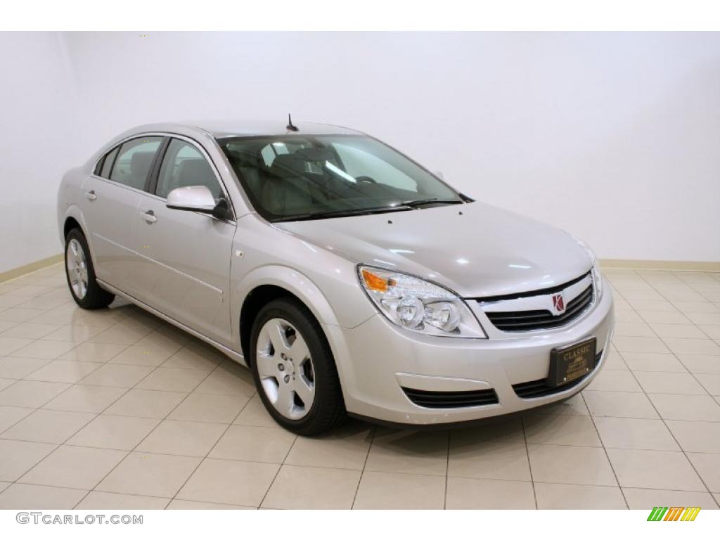 2007 Aura XE - Silver Pearl Metallic / Gray photo #1