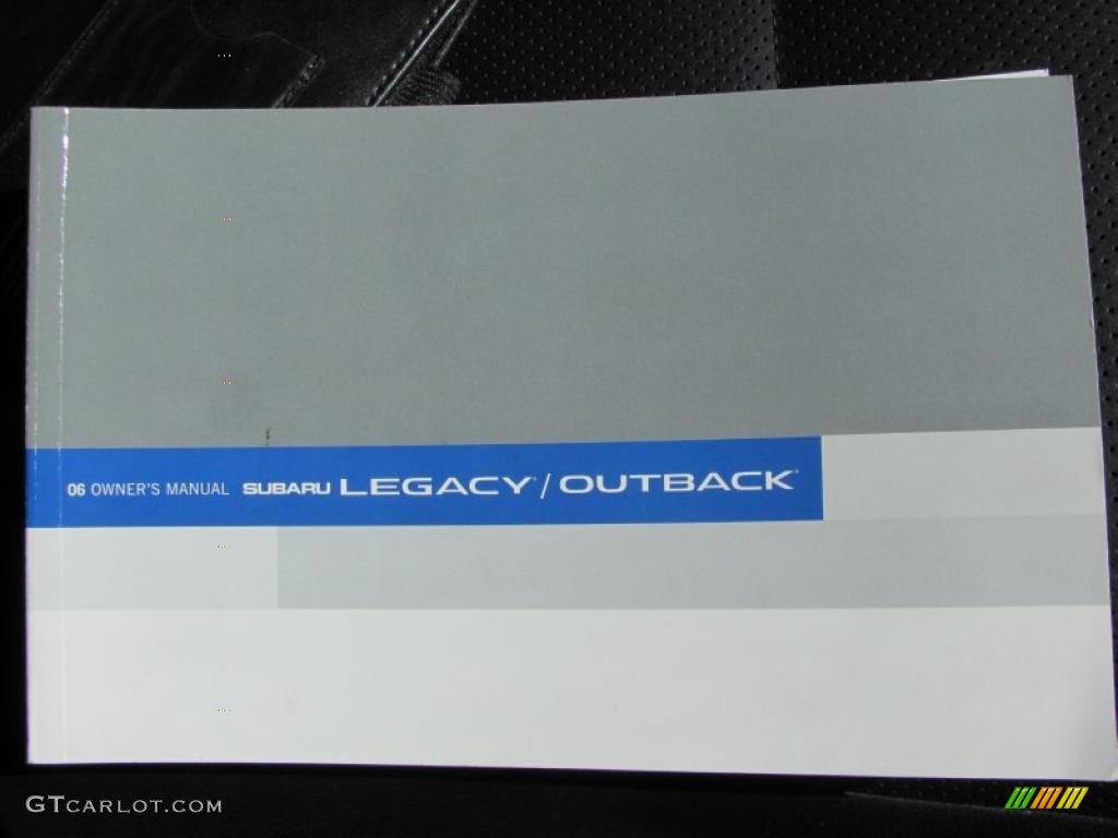 2006 Legacy 2.5 GT Limited Sedan - Obsidian Black Pearl / Off-Black photo #11