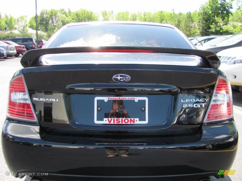 2006 Legacy 2.5 GT Limited Sedan - Obsidian Black Pearl / Off-Black photo #17