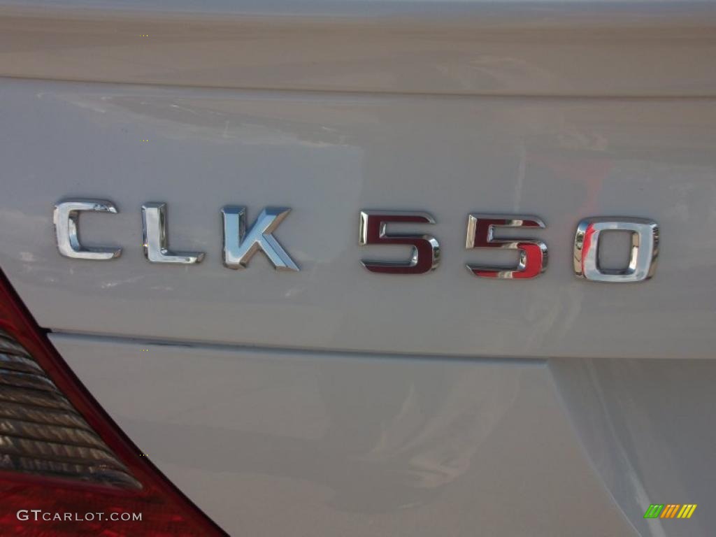 2008 CLK 550 Cabriolet - Arctic White / Stone photo #13
