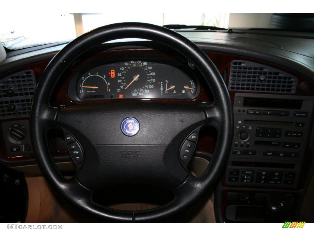 2000 9-5 SE V6t Sedan - Midnight Blue Metallic / Warm Beige photo #9