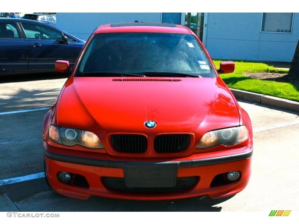 2003 3 Series 330i Sedan - Electric Red / Black photo #12