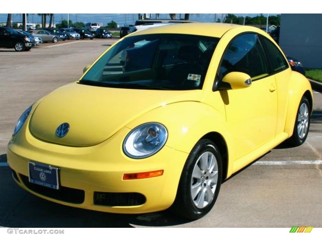 2008 New Beetle S Coupe - Sunflower Yellow / Black photo #3