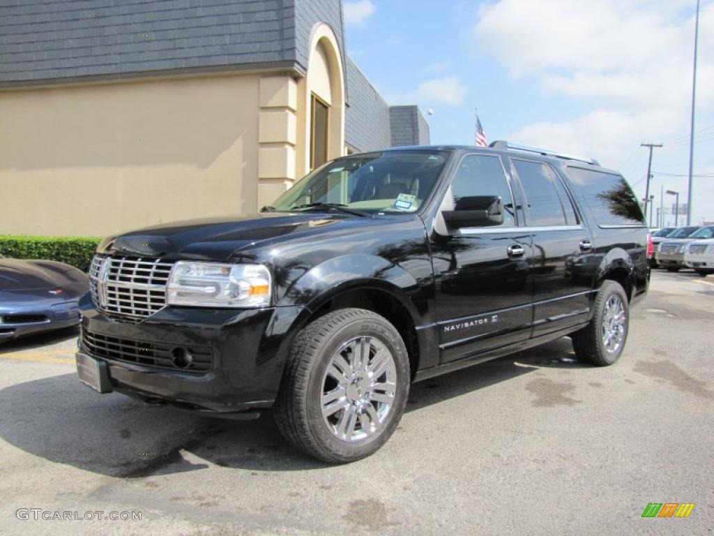 2008 Navigator L Limited Edition - Black / Stone/Charcoal Black photo #3