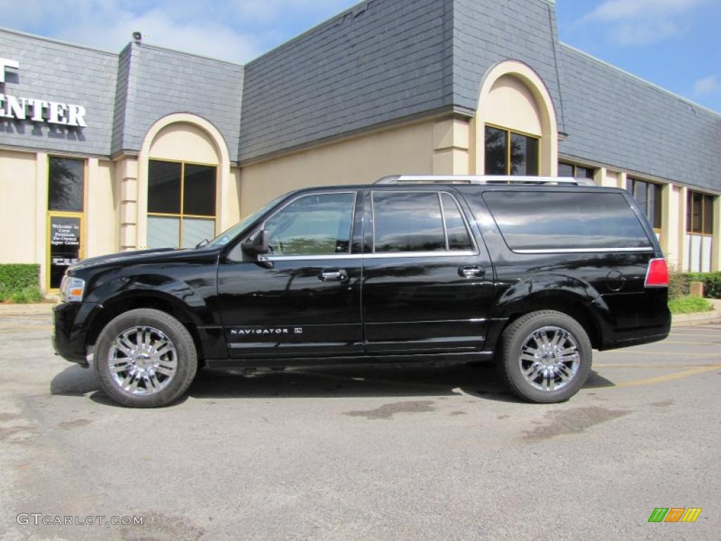 2008 Navigator L Limited Edition - Black / Stone/Charcoal Black photo #4