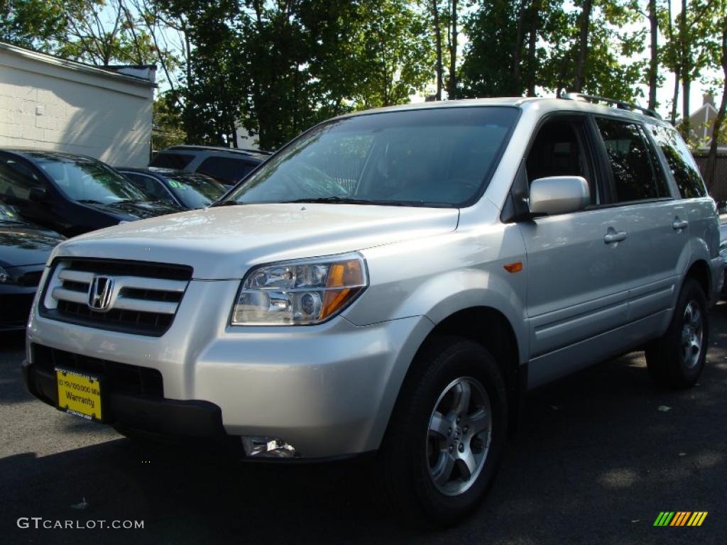 2007 Pilot EX-L 4WD - Billet Silver Metallic / Gray photo #1