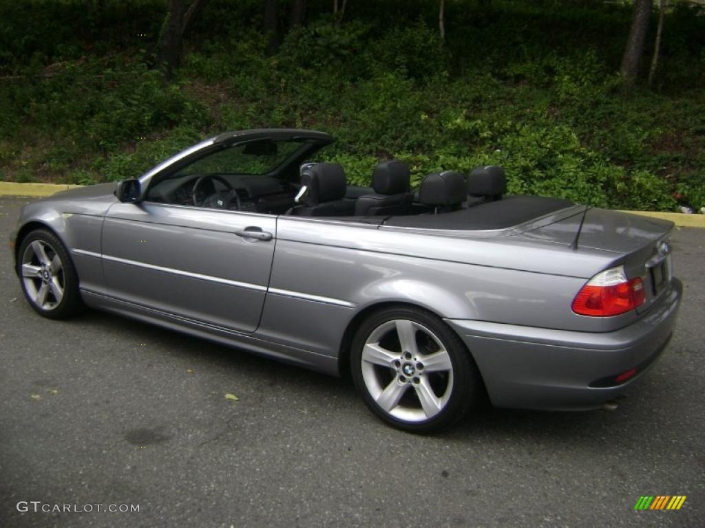 2004 3 Series 325i Convertible - Silver Grey Metallic / Black photo #5
