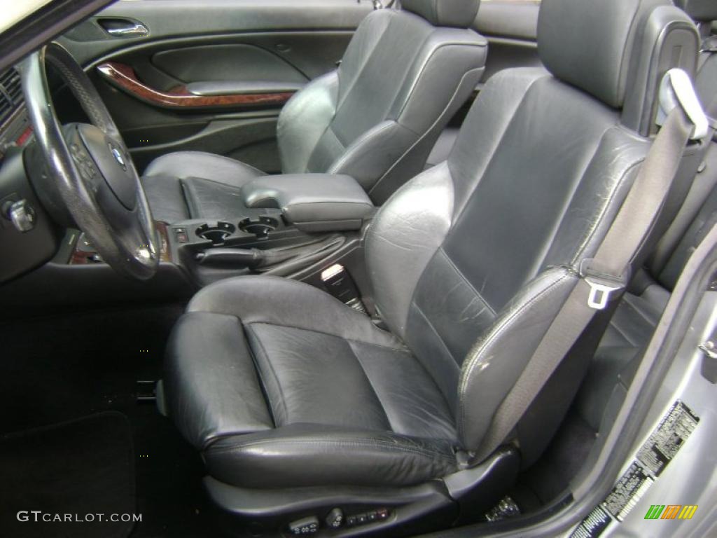 2004 3 Series 325i Convertible - Silver Grey Metallic / Black photo #10