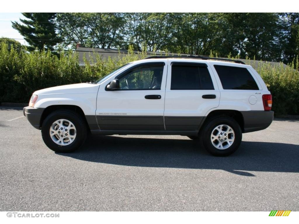 2000 Grand Cherokee Laredo 4x4 - Stone White / Agate photo #3