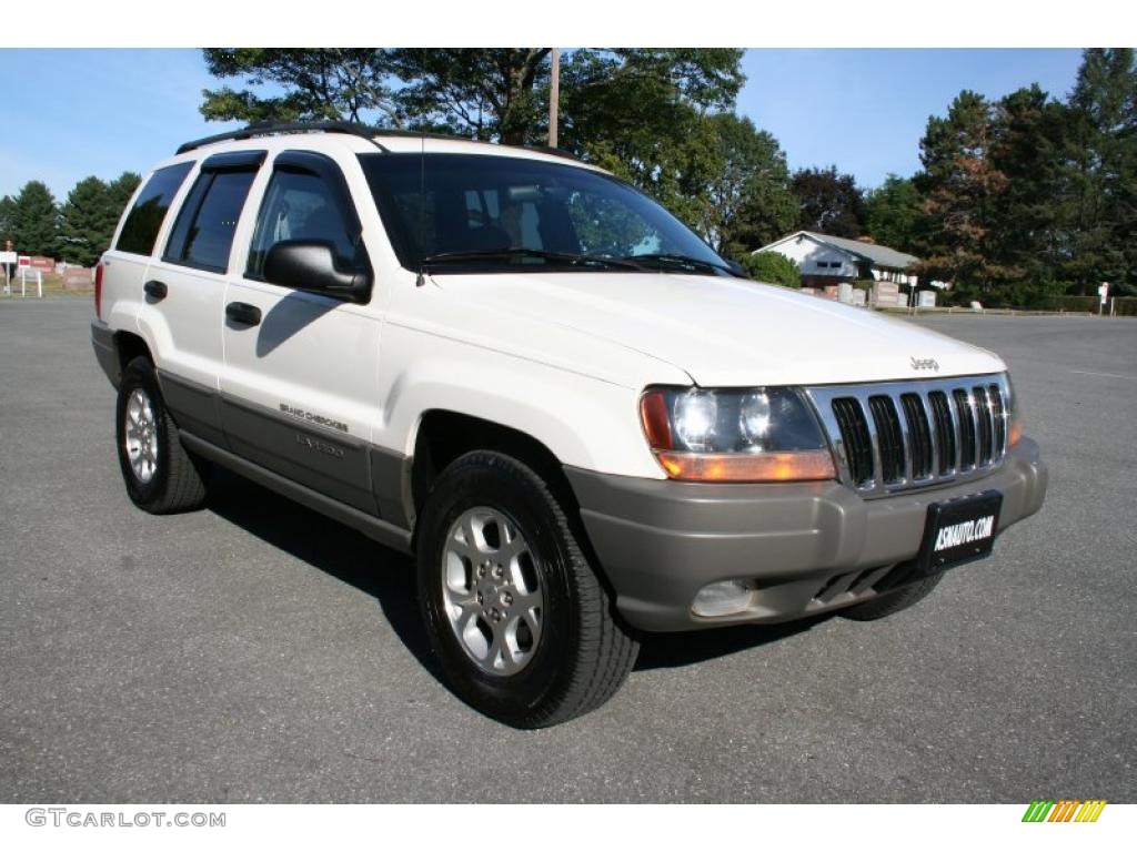 2000 Grand Cherokee Laredo 4x4 - Stone White / Agate photo #8