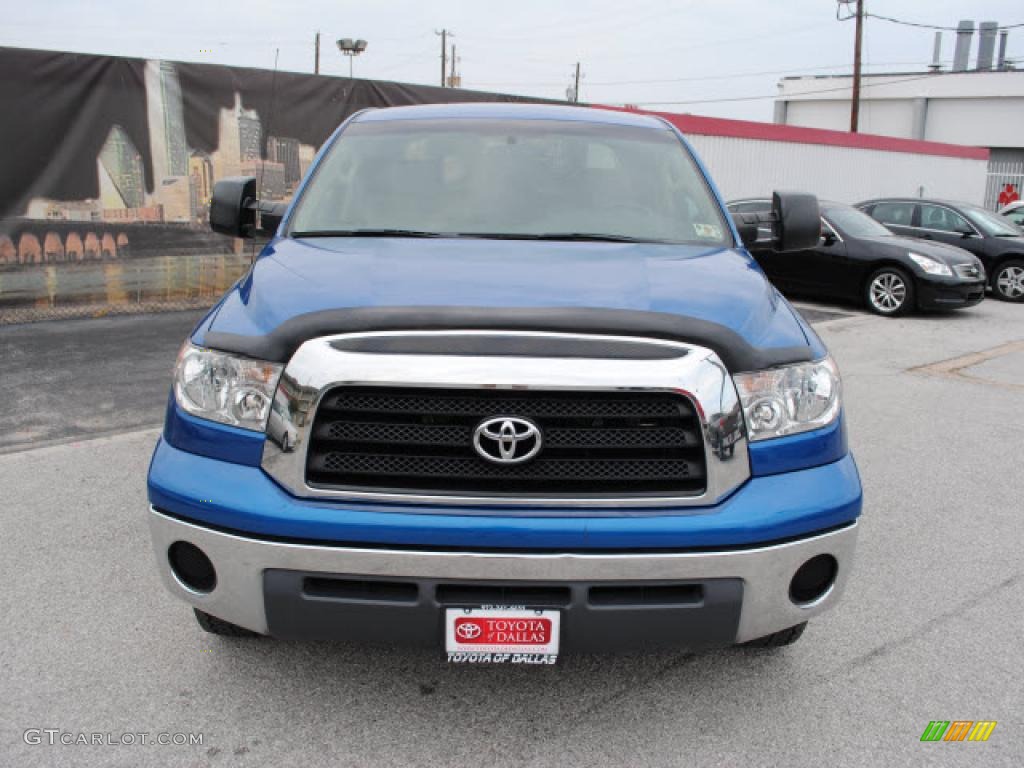 2007 Tundra SR5 CrewMax - Blue Streak Metallic / Beige photo #2