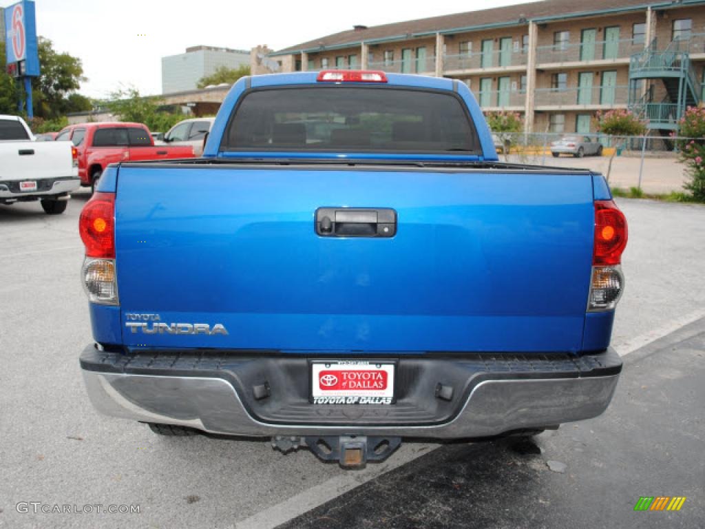 2007 Tundra SR5 CrewMax - Blue Streak Metallic / Beige photo #6