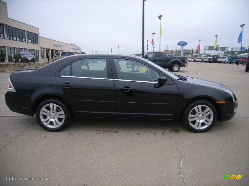 2007 Fusion SEL V6 - Black / Charcoal Black photo #2