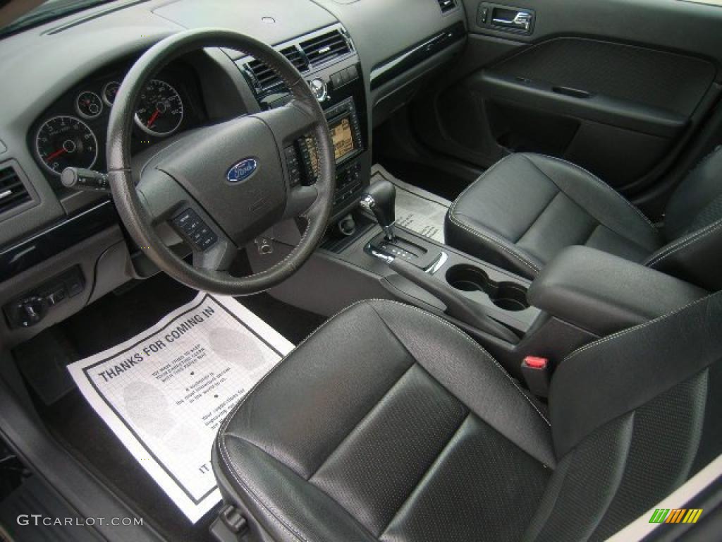 2007 Fusion SEL V6 - Black / Charcoal Black photo #3
