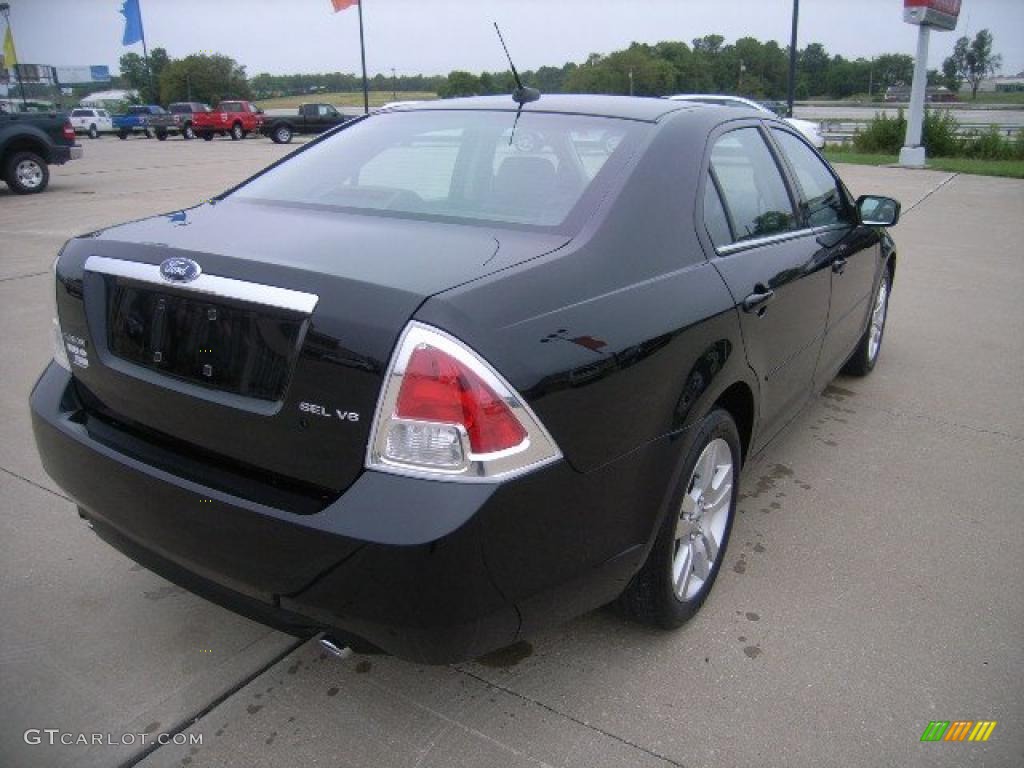 2007 Fusion SEL V6 - Black / Charcoal Black photo #5