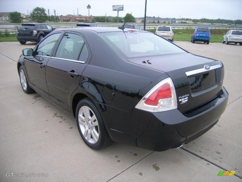 2007 Fusion SEL V6 - Black / Charcoal Black photo #7