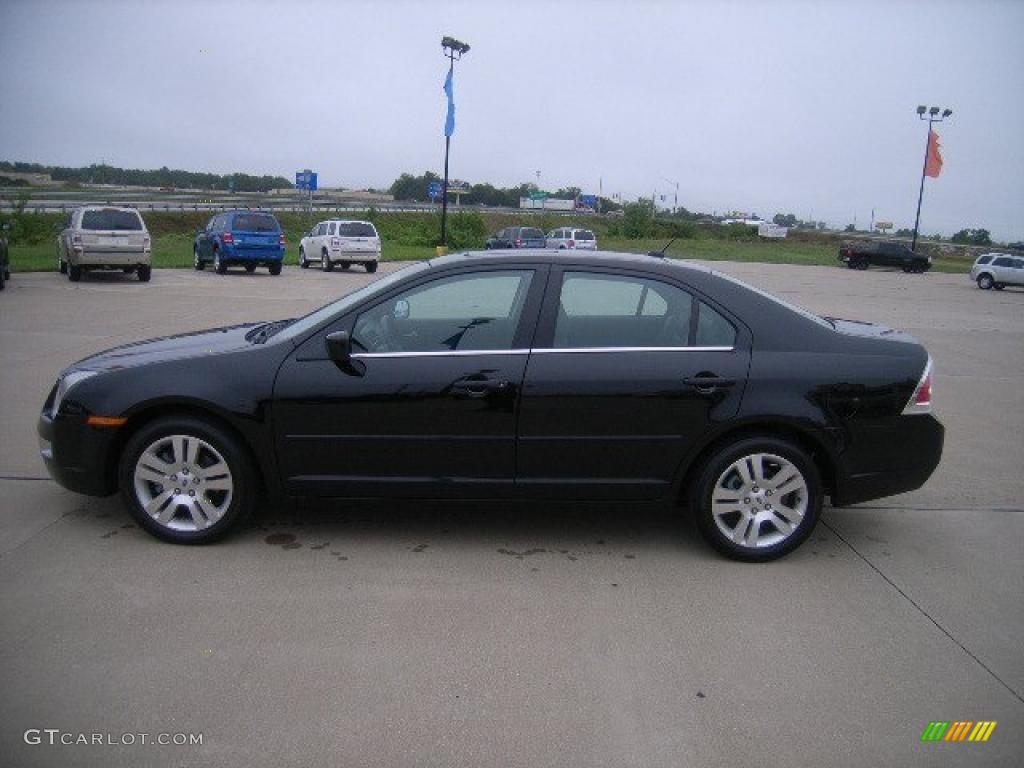 2007 Fusion SEL V6 - Black / Charcoal Black photo #8