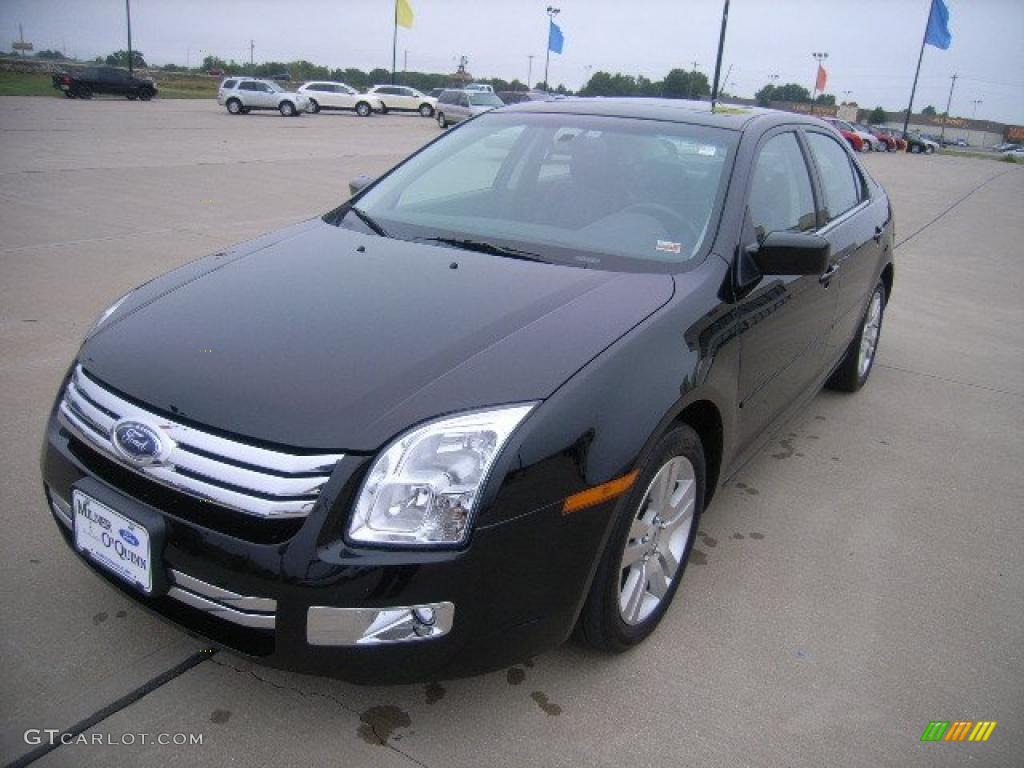2007 Fusion SEL V6 - Black / Charcoal Black photo #9