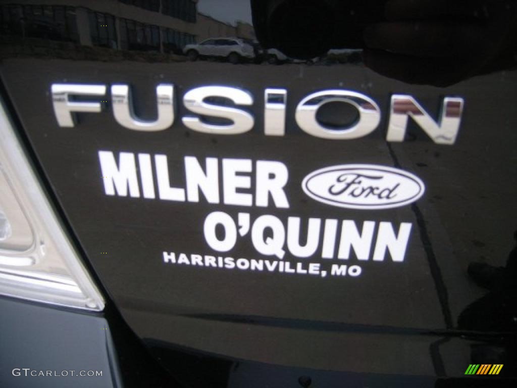2007 Fusion SEL V6 - Black / Charcoal Black photo #14