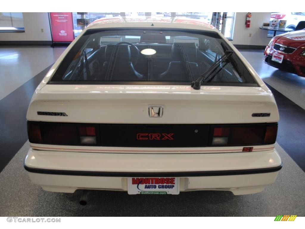 1986 Civic CRX Si - Greek White / Black photo #5