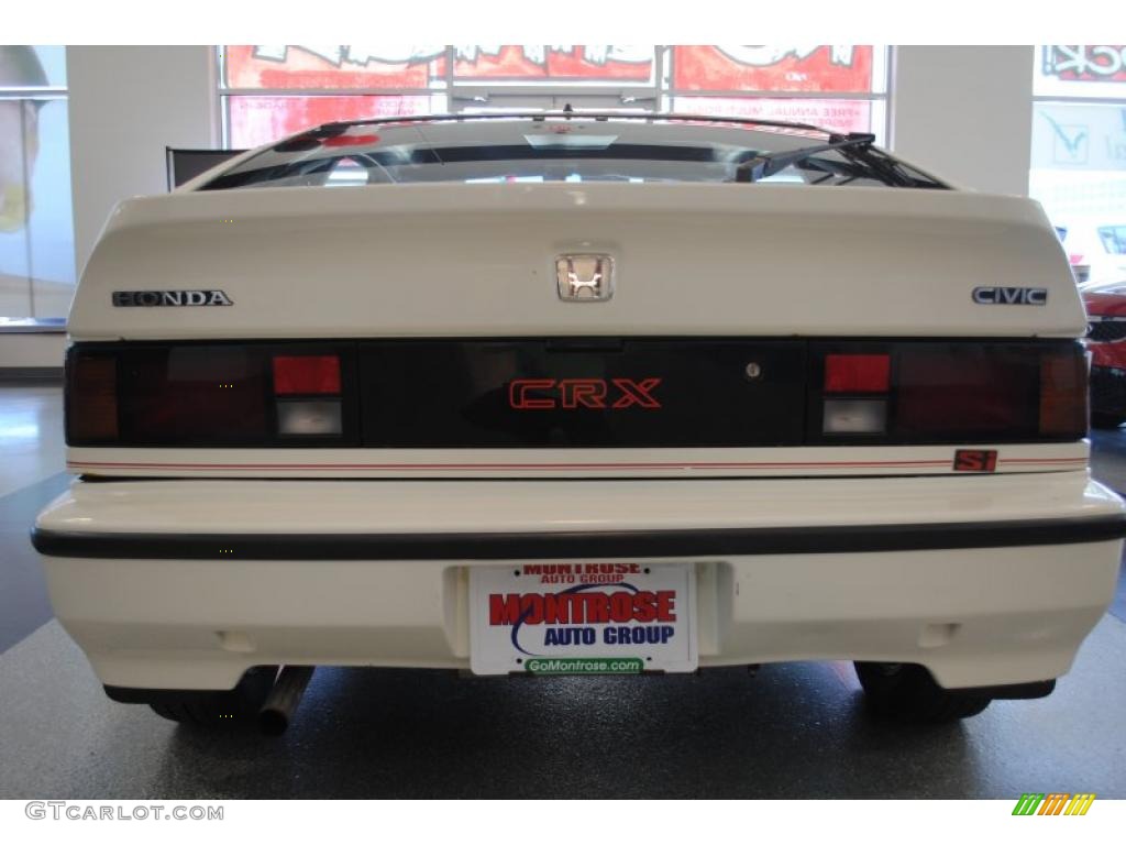 1986 Civic CRX Si - Greek White / Black photo #6