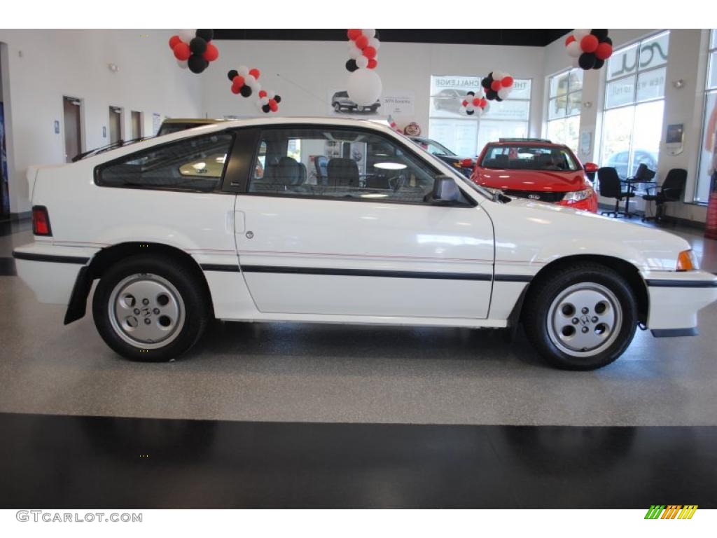 1986 Civic CRX Si - Greek White / Black photo #8