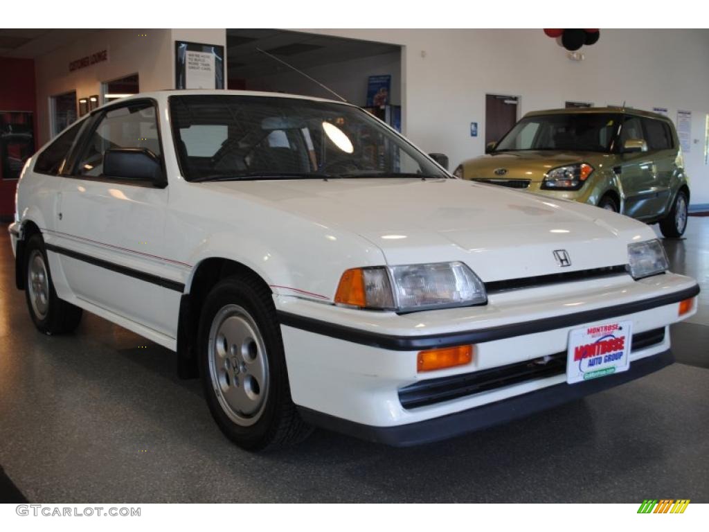 1986 Civic CRX Si - Greek White / Black photo #9
