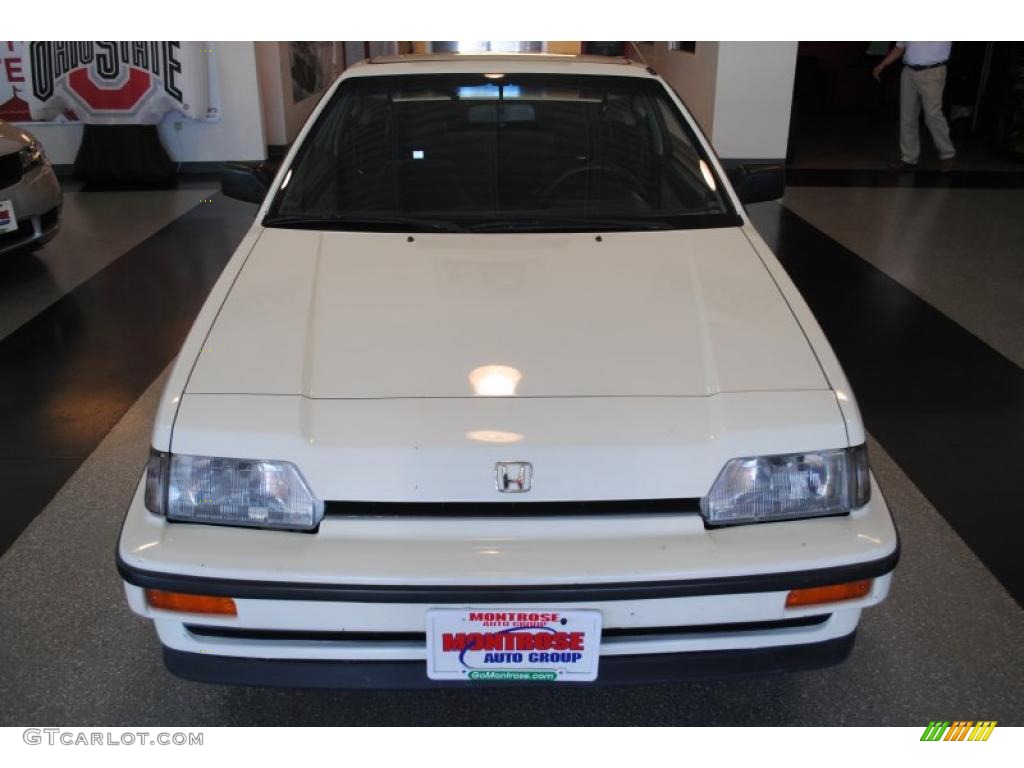 1986 Civic CRX Si - Greek White / Black photo #10
