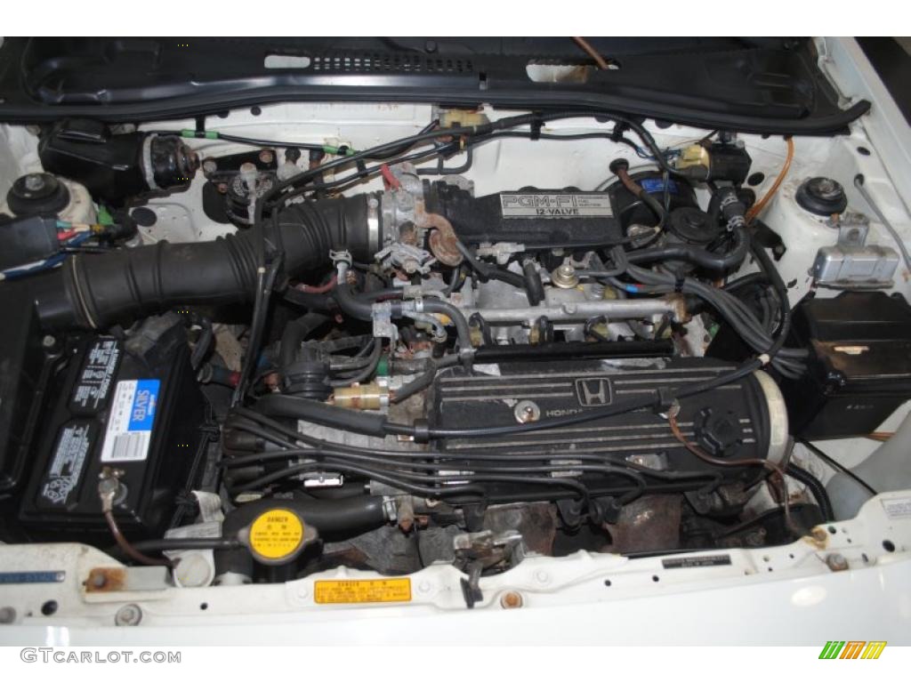 1986 Civic CRX Si - Greek White / Black photo #19