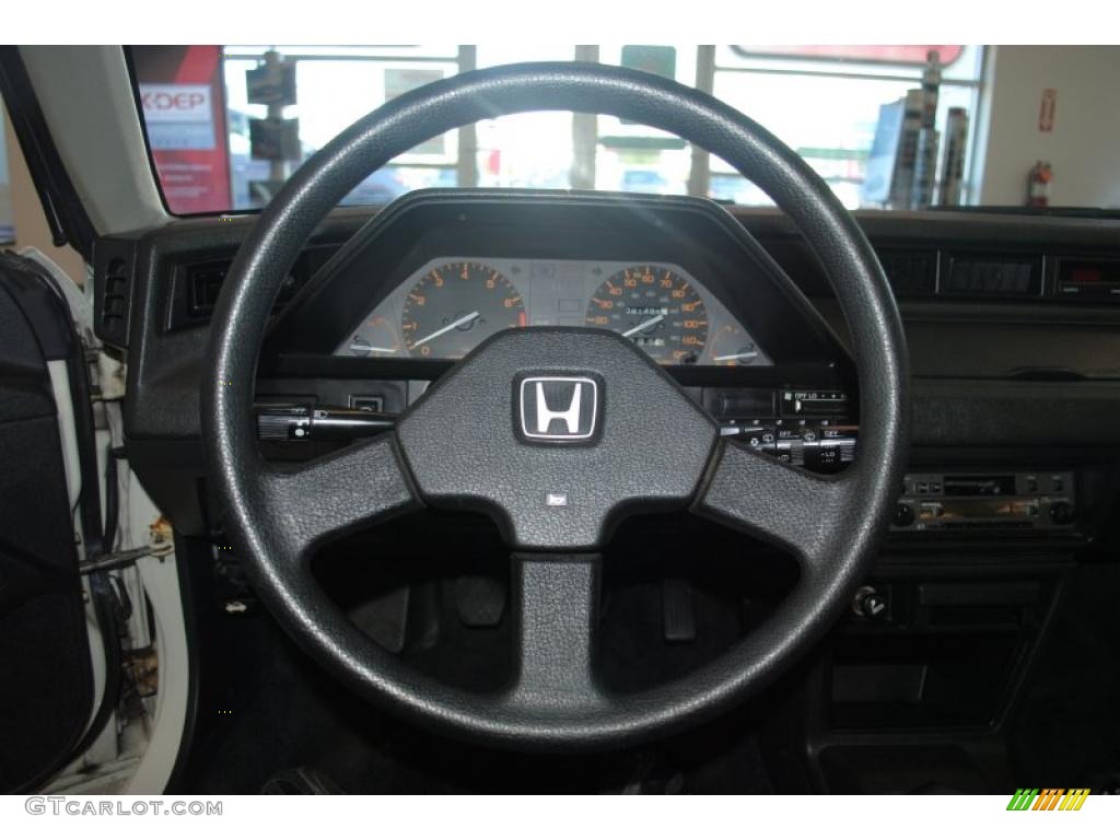 1986 Civic CRX Si - Greek White / Black photo #27