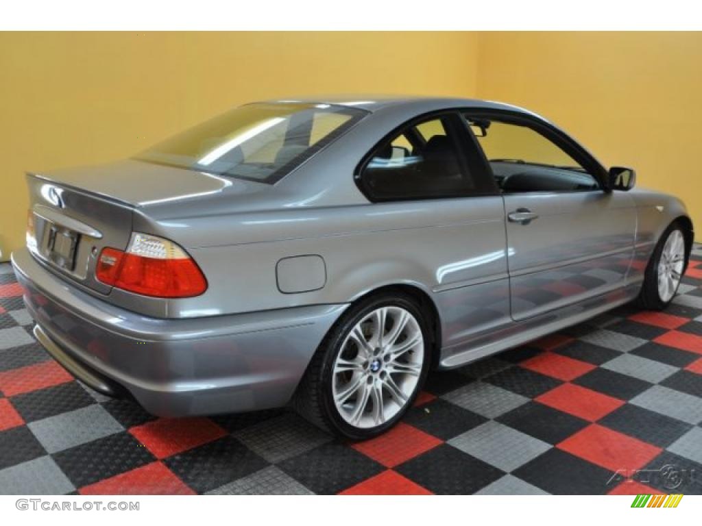 2004 3 Series 330i Coupe - Silver Grey Metallic / Black photo #6