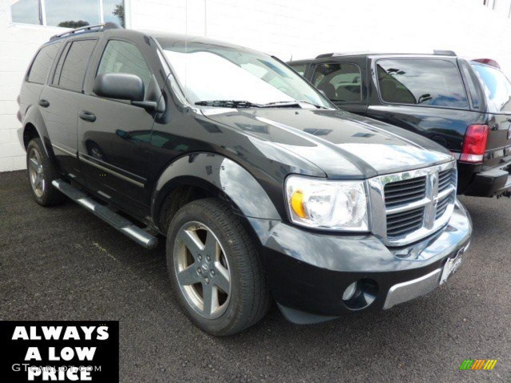 2007 Durango Limited 4x4 - Brilliant Black / Dark Slate Gray/Light Slate Gray photo #1