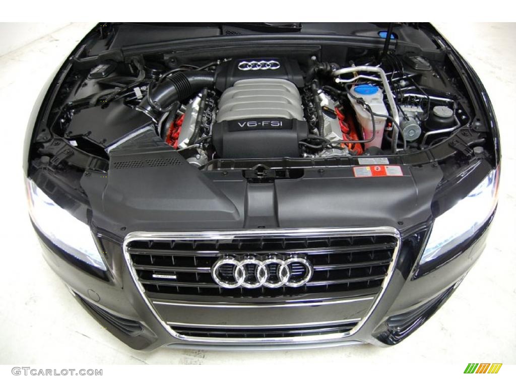 2008 A5 3.2 quattro Coupe - Brilliant Black / Black photo #15